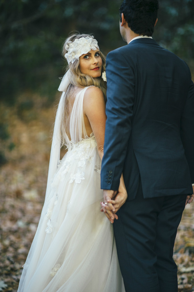 Hayley's Bohemian Tulle Wedding Gown