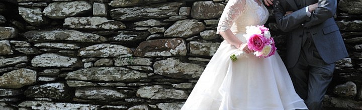 Naomi’s Lace and Organza Tea Length Gown