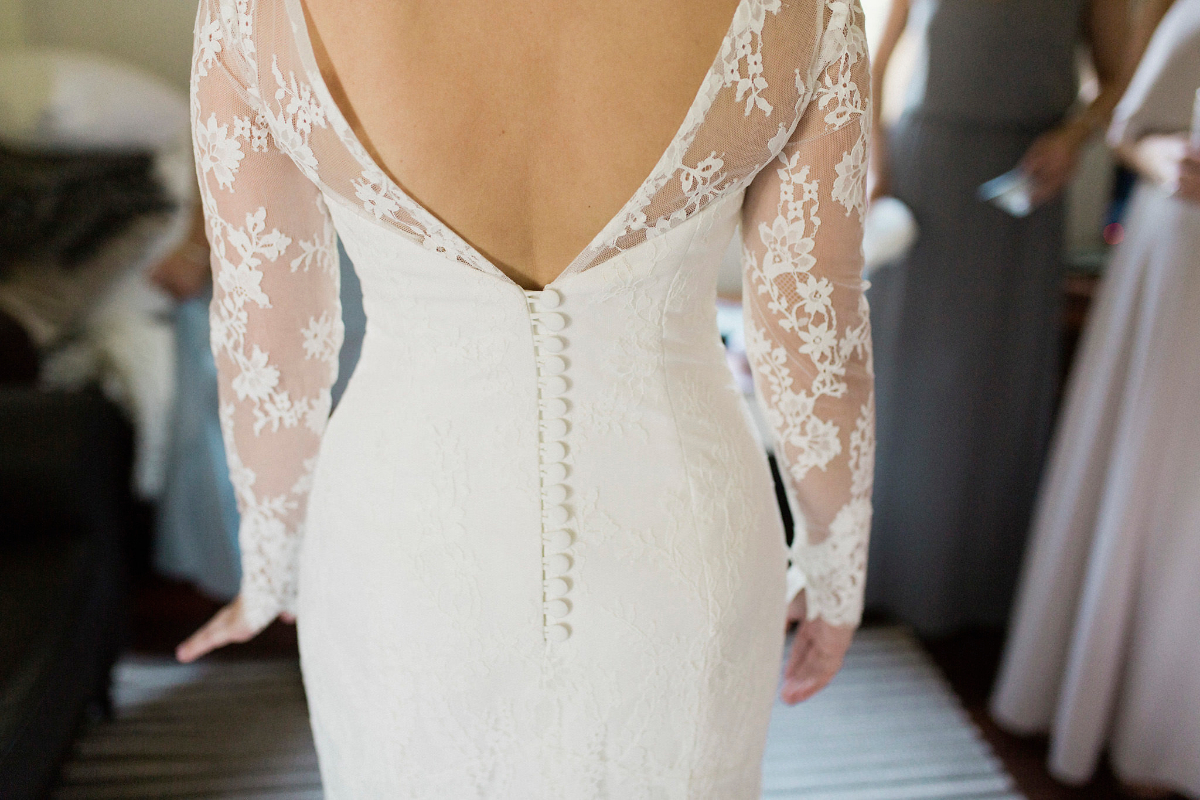 Elvi Design Lace Wedding Dress with Sleeves Perth133