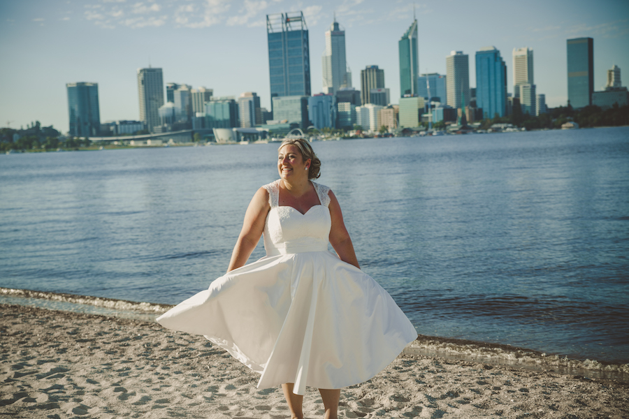 Elvi Design Tea Length Wedding Dress Perth369