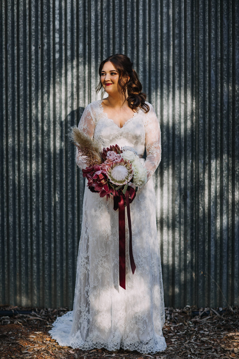 Elvi Design Long Sleeve Wedding Dress Perth-189