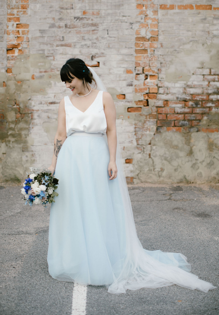 Elvi Design Blue Wedding Dress-443