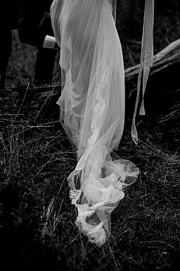 Elvi Design Lace and Silk Wedding Dress-2353
